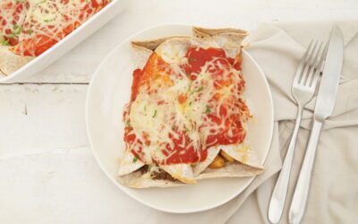 Enchiladas met gehakt en kip
